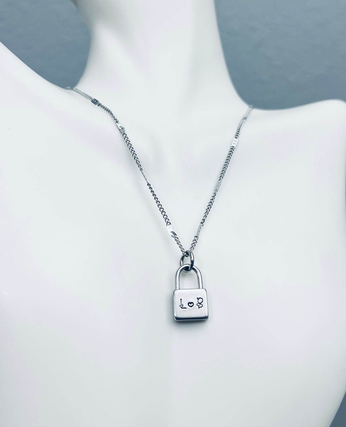 Simple | Standalone Padlock Necklace | Custom | Personalized