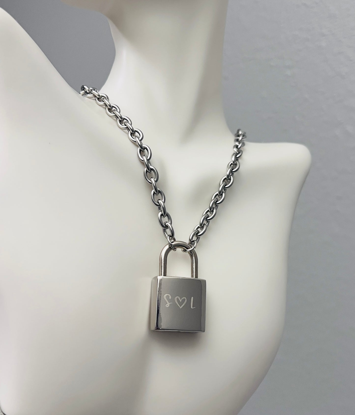 S and L | The universe wasn't done with us | Brit Benson | Padlock & Key Necklace Set