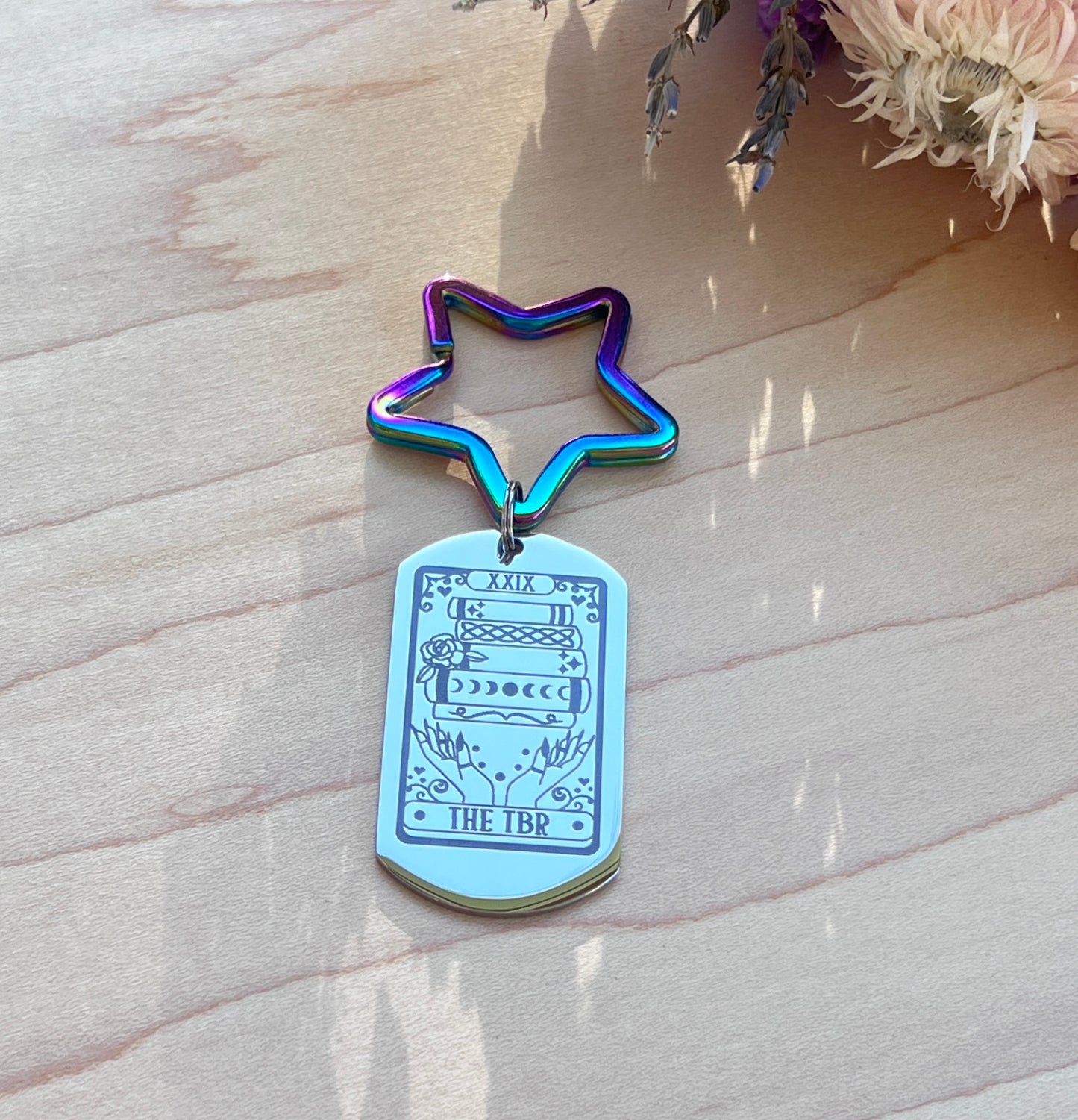 Tarot Card - The TBR | Key Chain