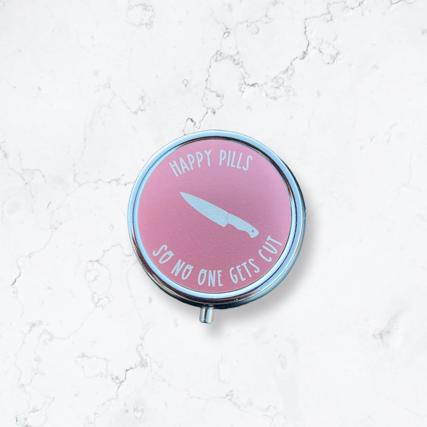 Happy pills, so no one gets cut | Pill Case