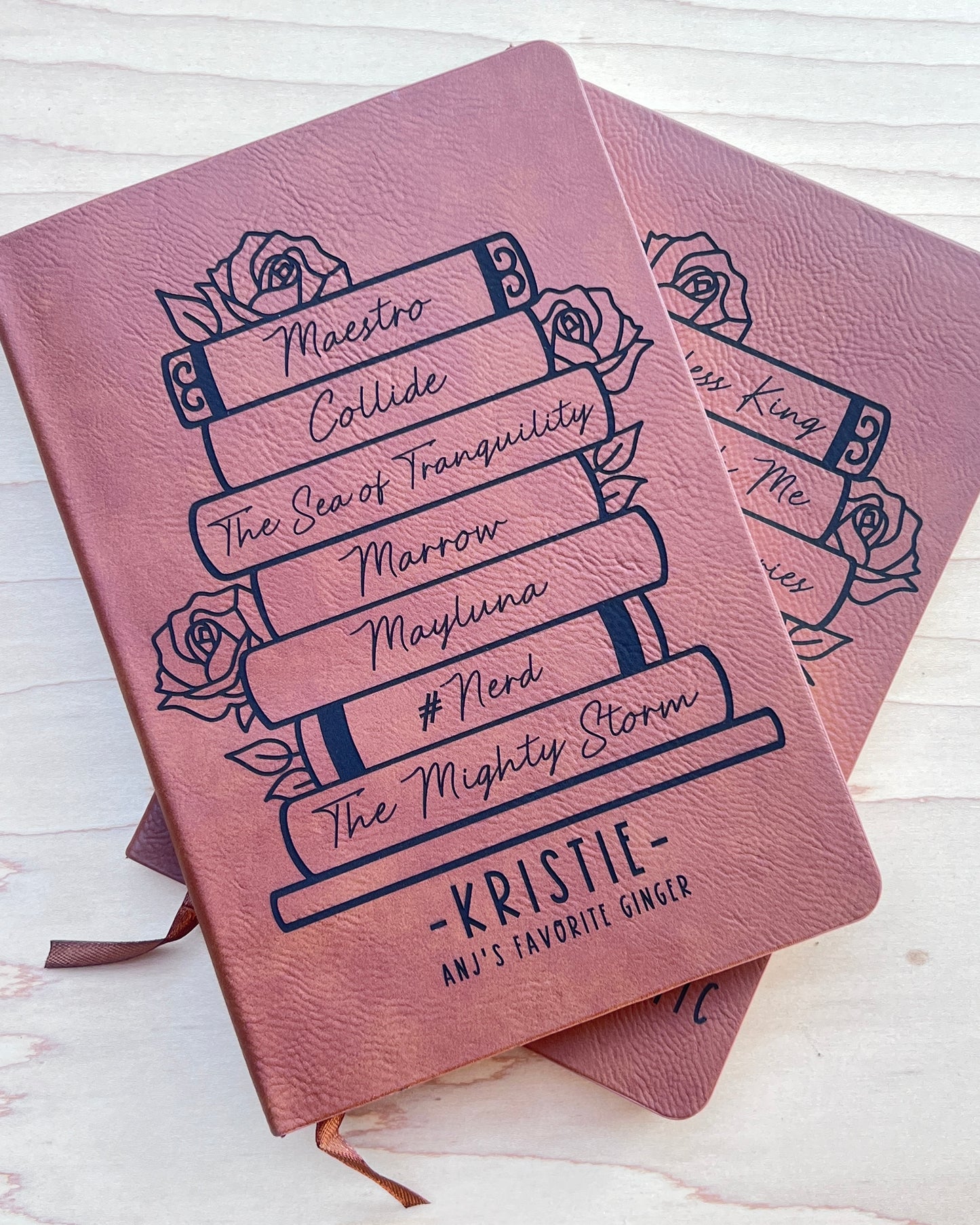 Custom | Personalized | Book Stack | Notebook | Journal