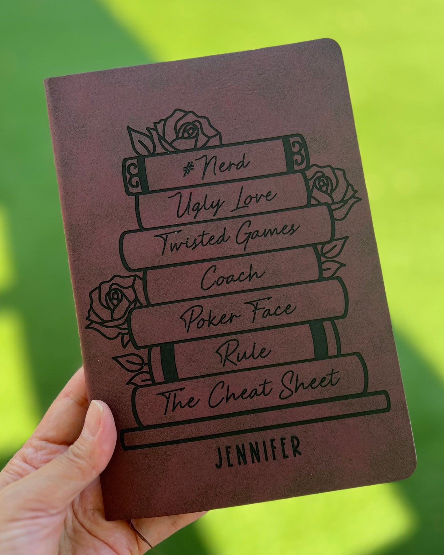 Custom | Personalized | Book Stack | Notebook | Journal