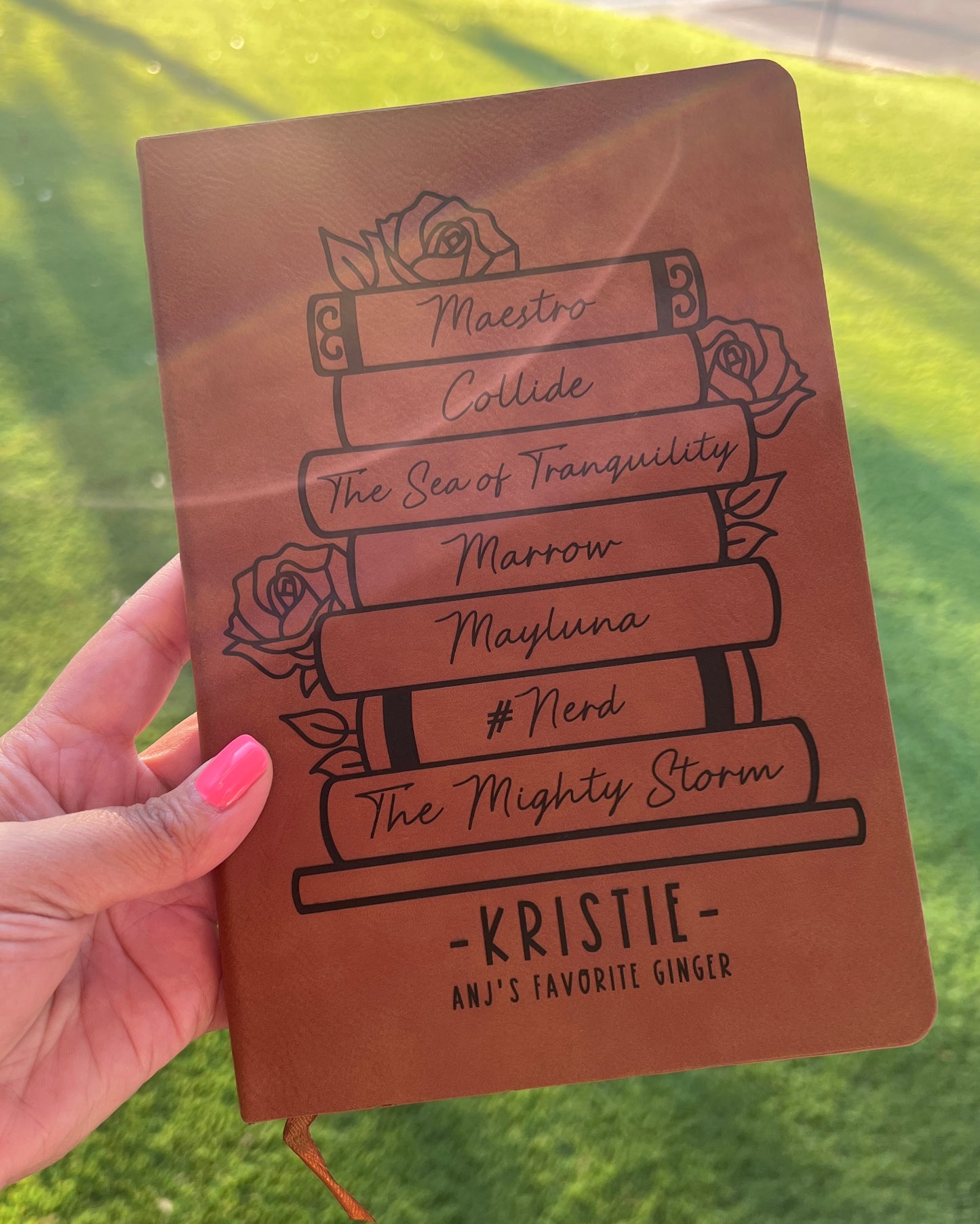 Custom | Personalized | Book Stack | Notebook | Journal