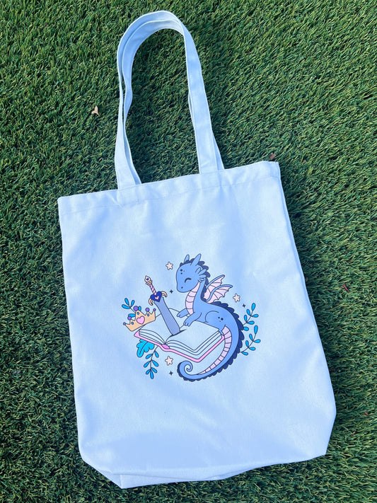 Fantasy Book Dragon | Tote Bag