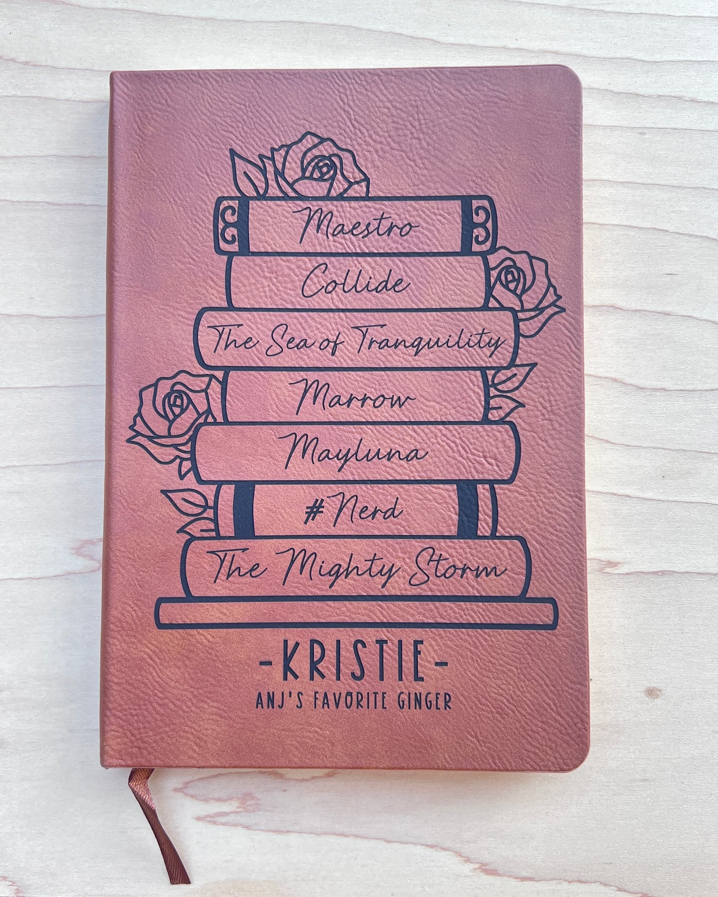 Custom | Personalized | Book Stack | Notebook | Journal