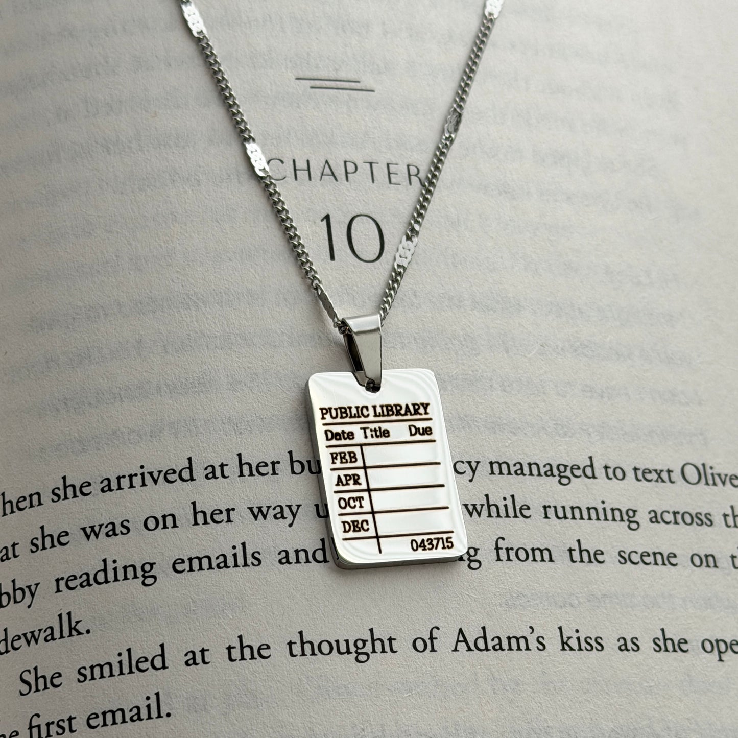 Public Library | Library Checkout Card Necklace