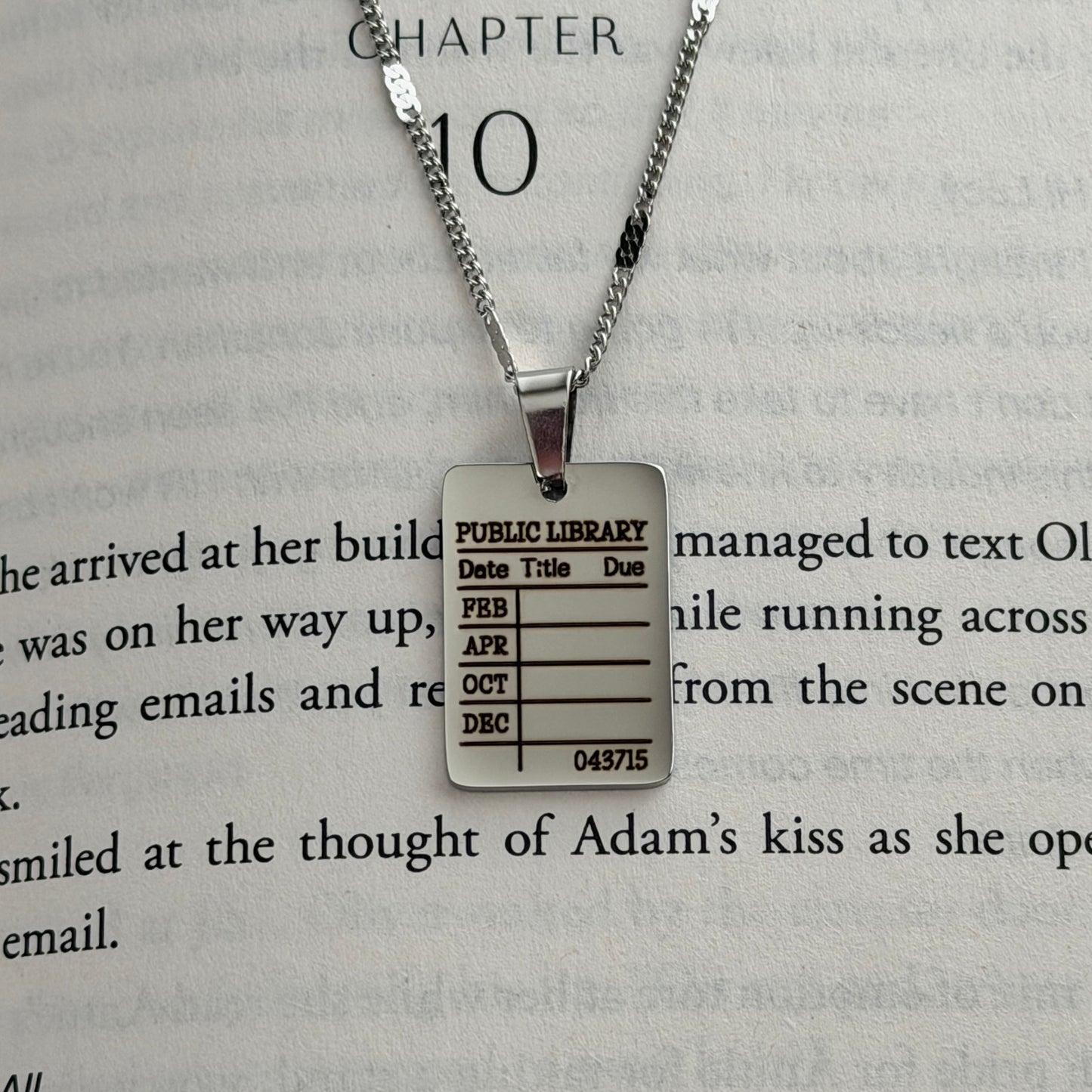 Public Library | Library Checkout Card Necklace