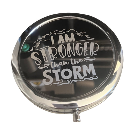 I Am Stronger Than The Storm | Compact Mirror
