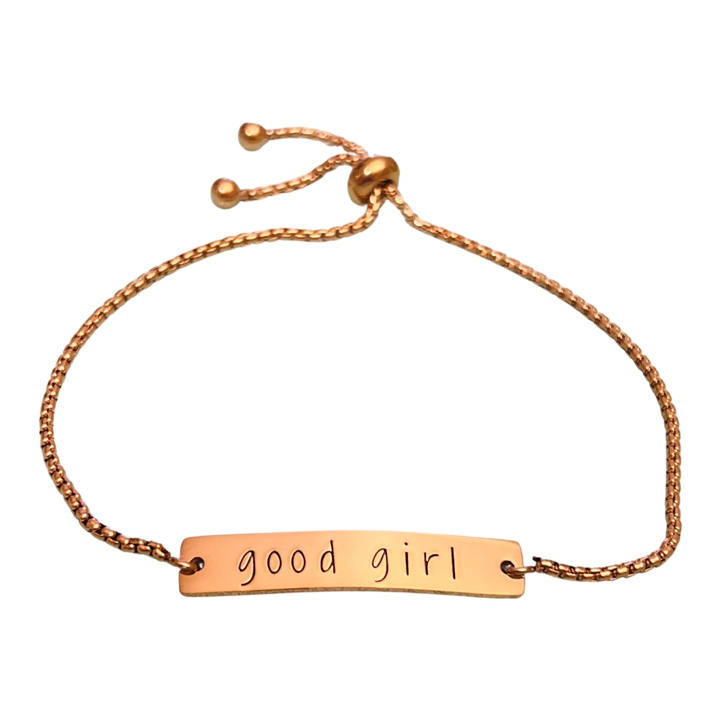 Good Girl | Adjustable Bar Bracelet