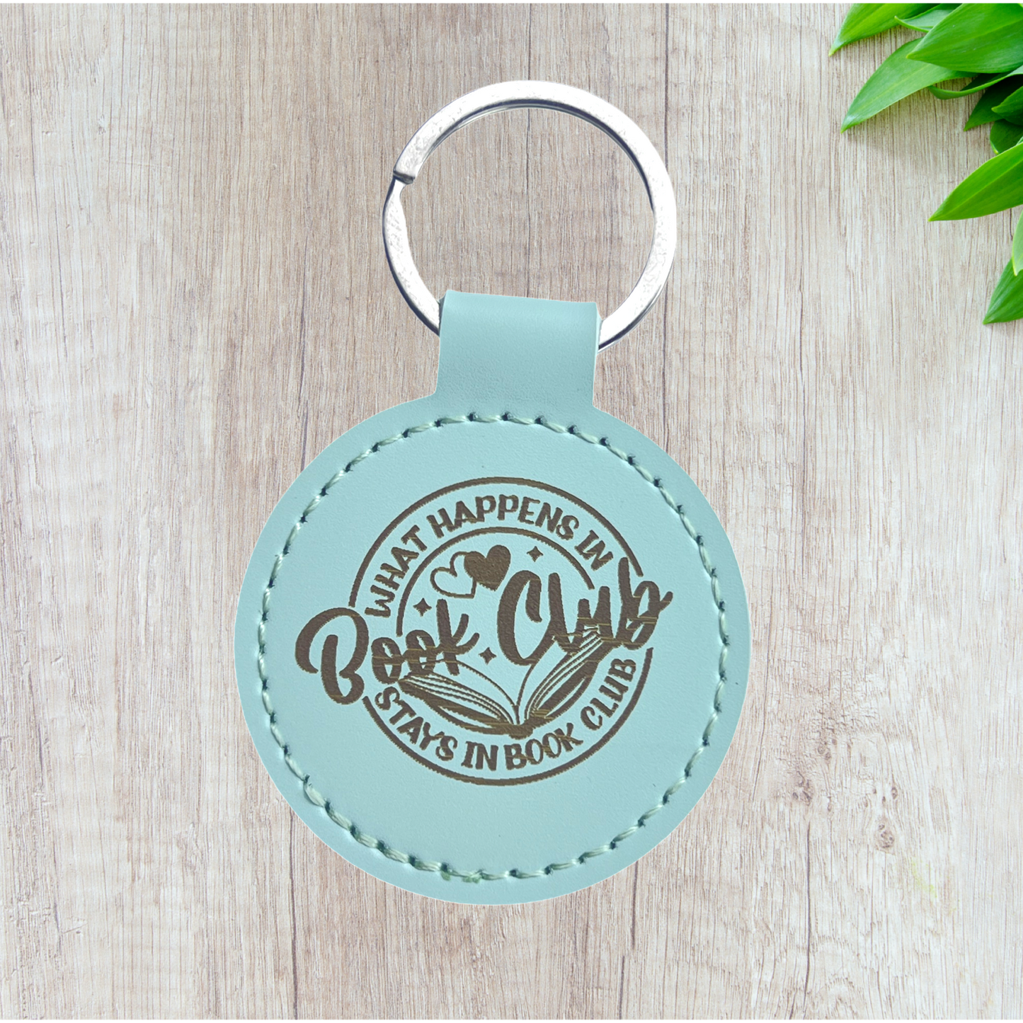 What Happens in Book Club | Pleather Key Chain