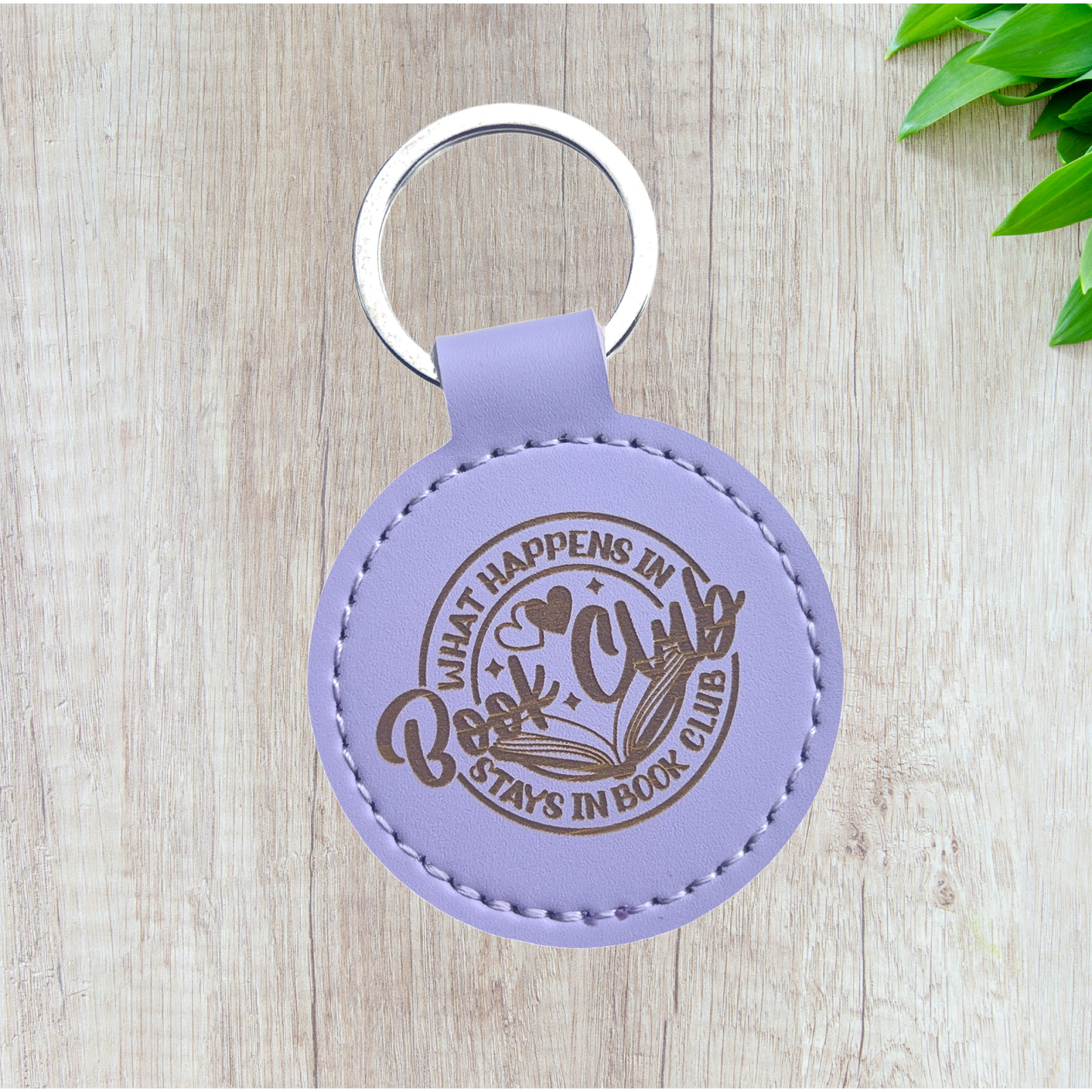 What Happens in Book Club | Pleather Key Chain