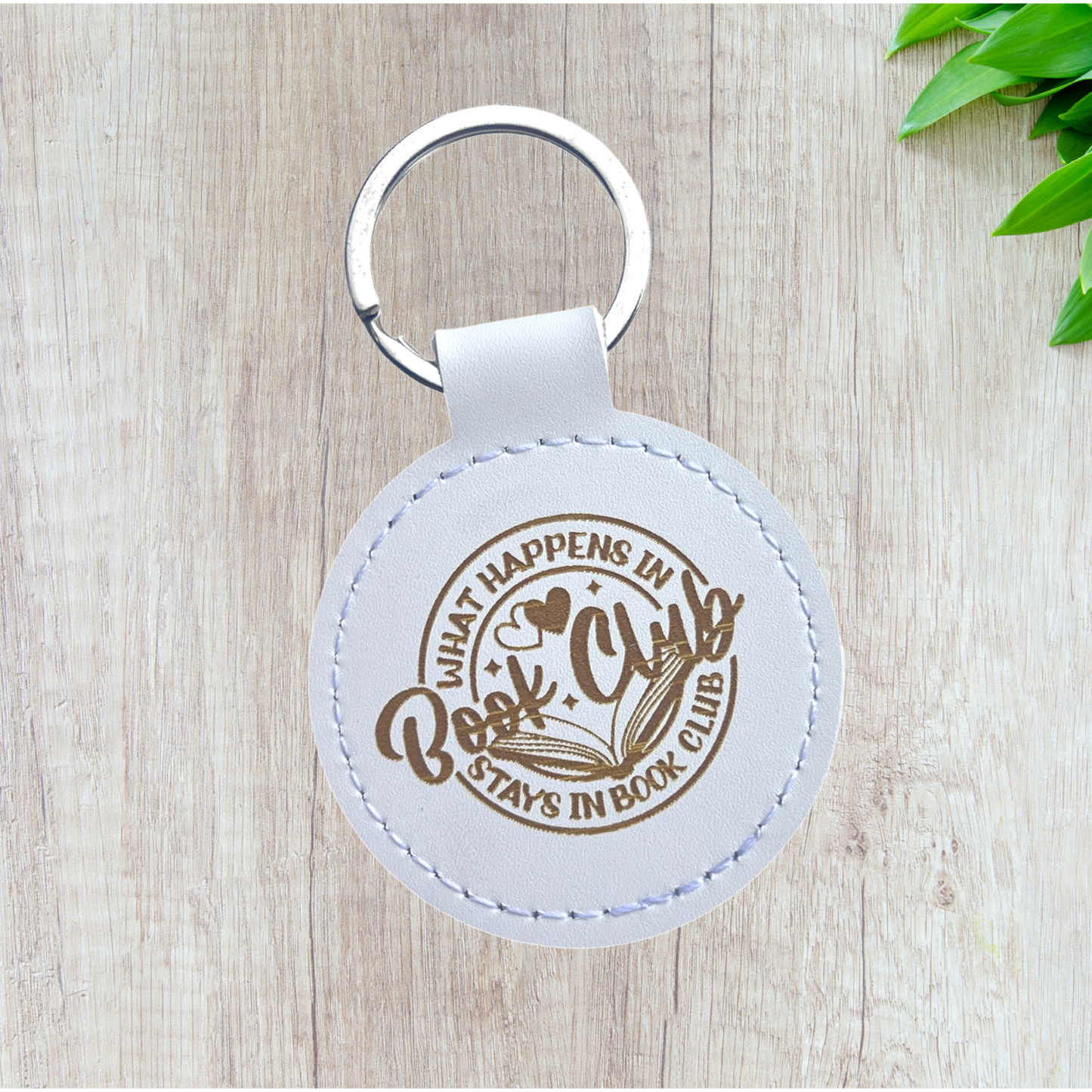 What Happens in Book Club | Pleather Key Chain