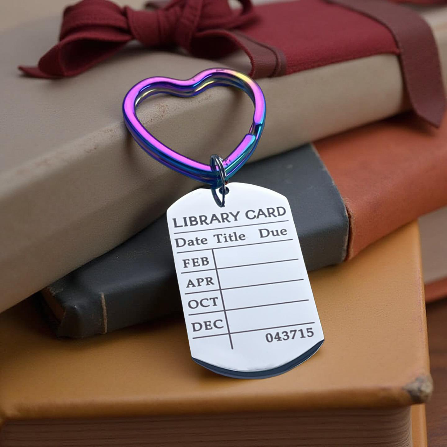 Library Checkout Card | Key Chain