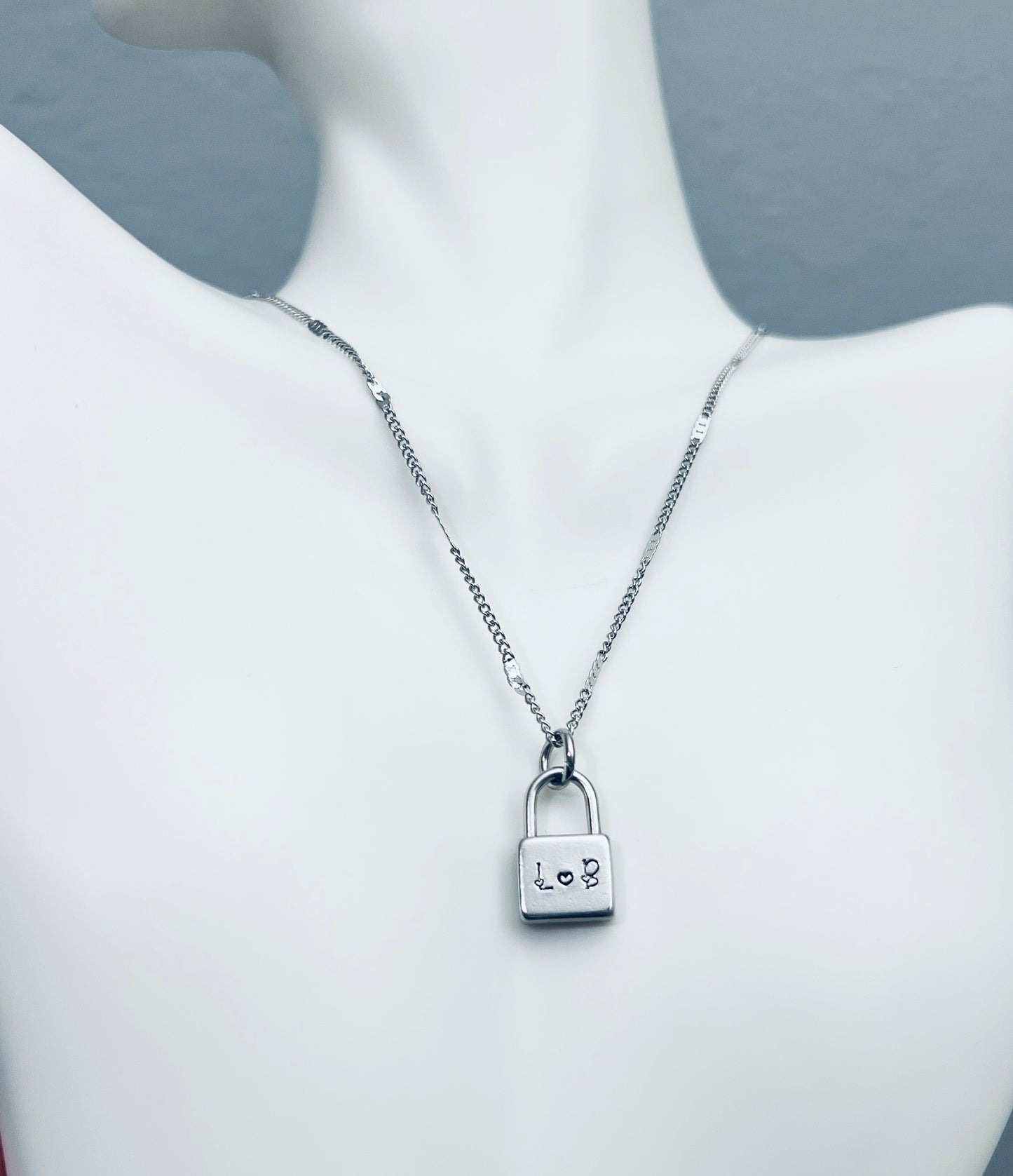 Simple Padlock Necklace | Custom | Personalized
