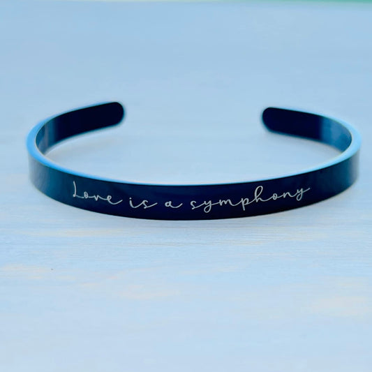 Love is a symphony | Auden Dar | Cuff Bracelet