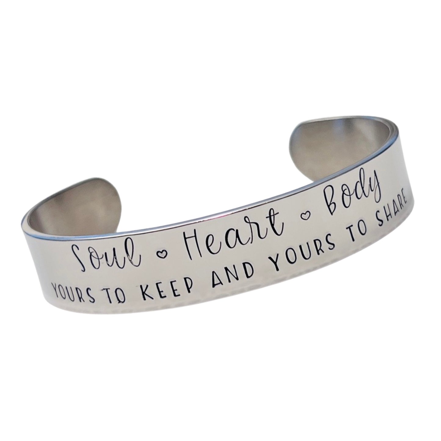 Soul, Heart, Body - Yours to keep and yours to share | Kennedy Ryan | Cuff Bracelet