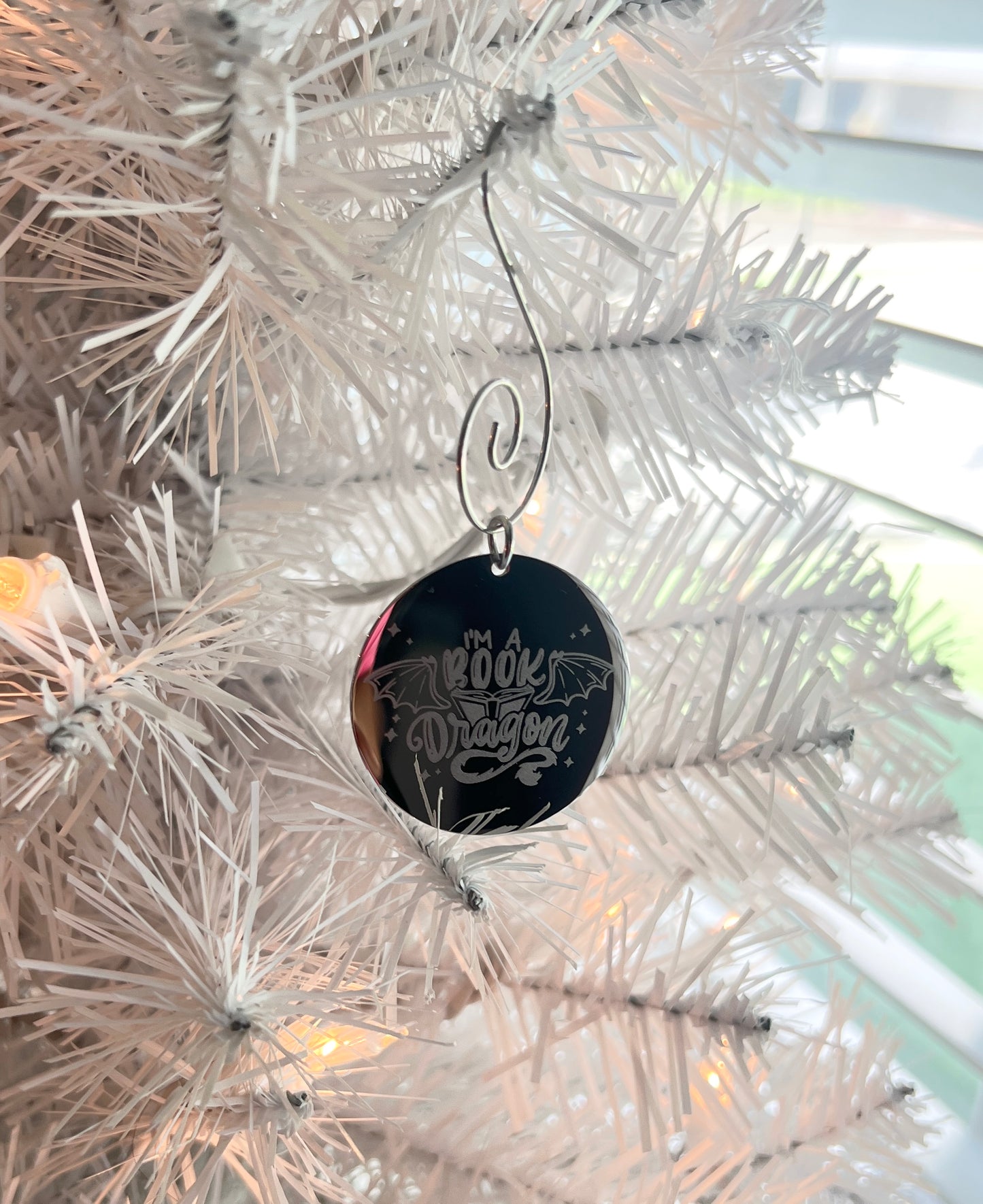 I'm a Book Dragon | Engraved Holiday Ornament