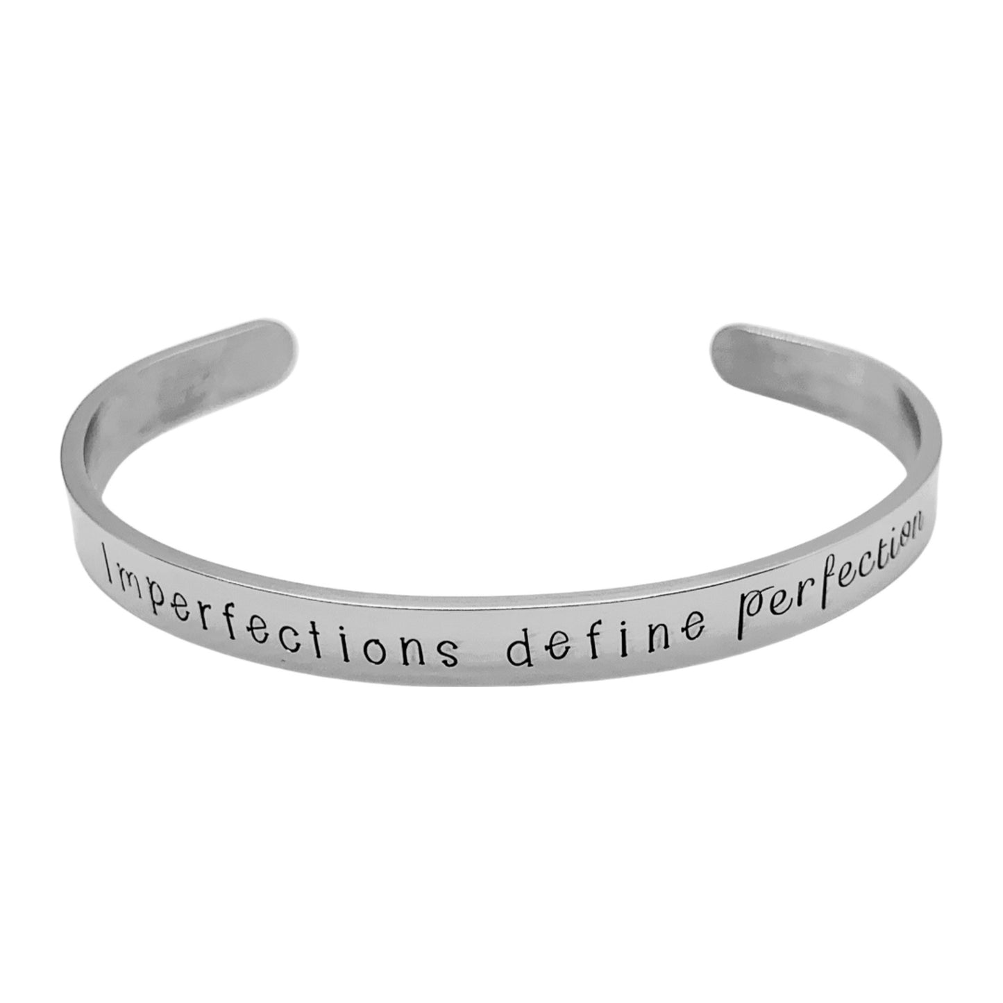 Imperfections define perfection (Colleen Hoover) - Cuff Bracelet