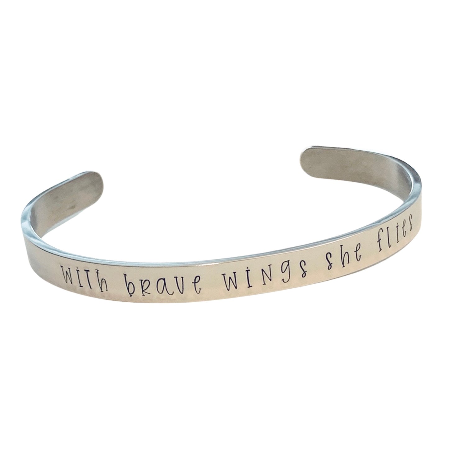 With brave wings she flies - Cuff Bracelet