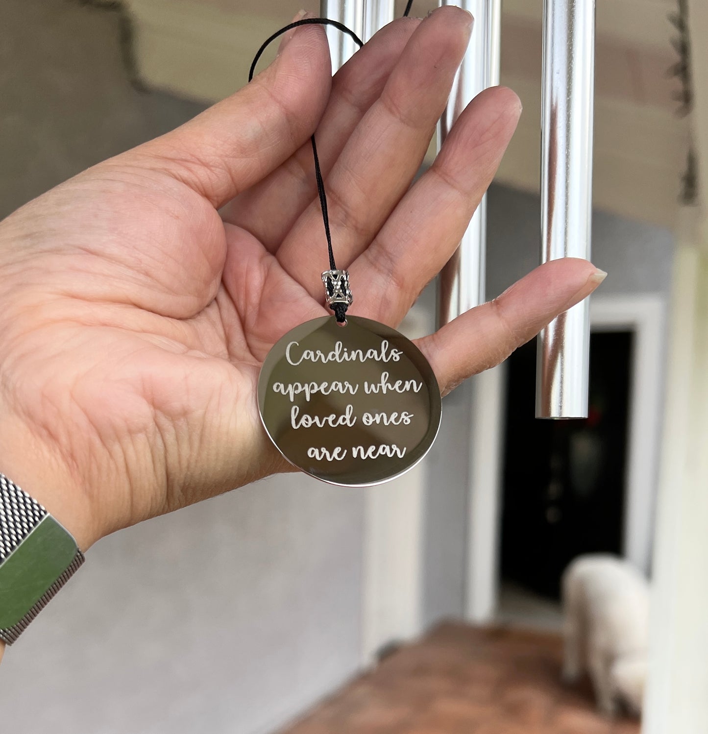 Cardinals Appear When Loved Ones Are Near Memorial Wind Chime