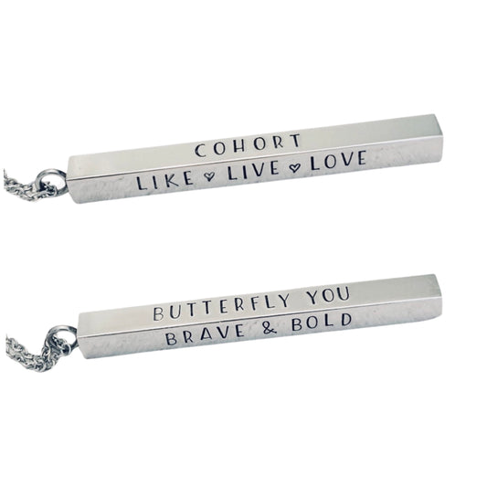 Colleen Hoover CoHort Stainless Steel Bar Necklace