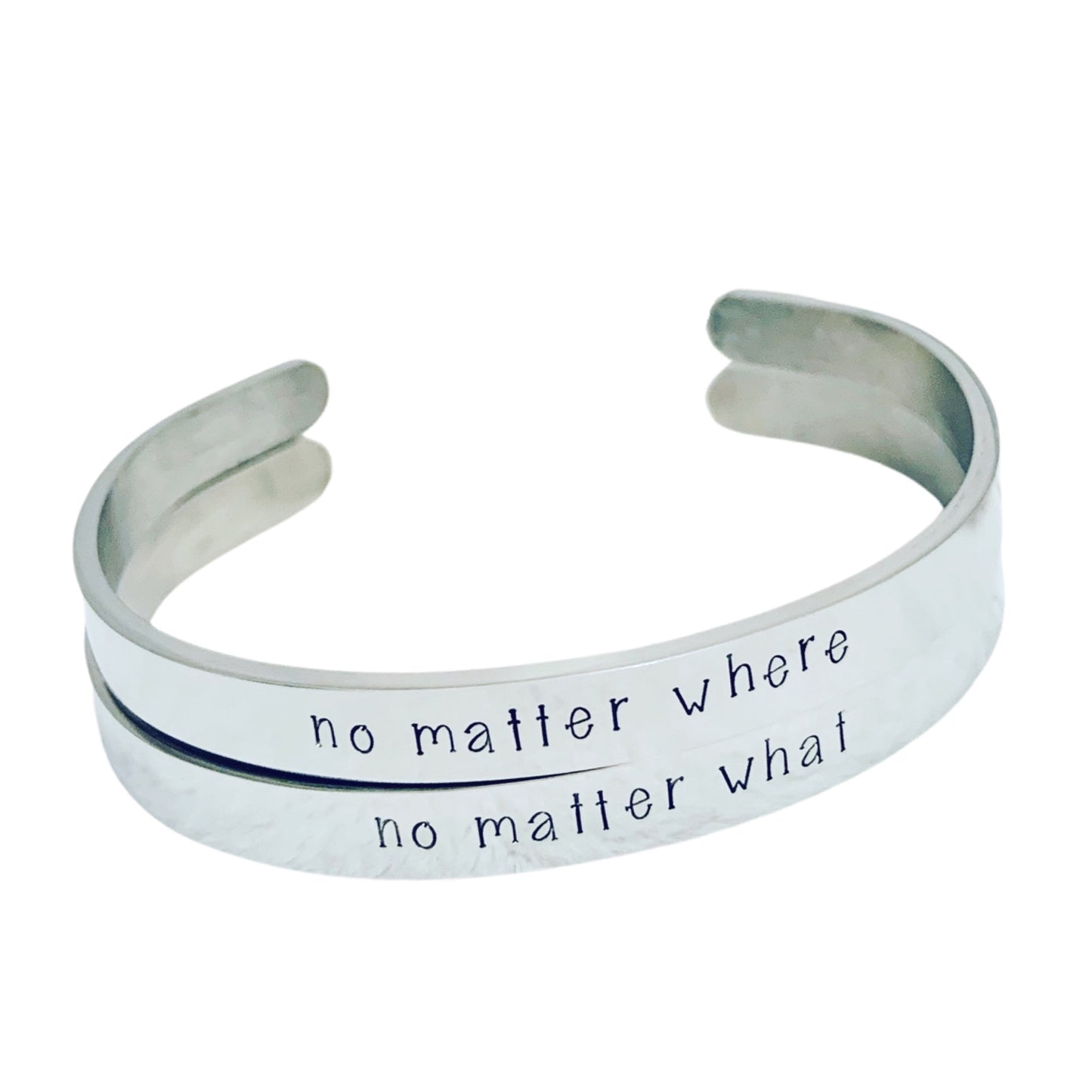 No matter where | No matter what - Cuff Bracelets