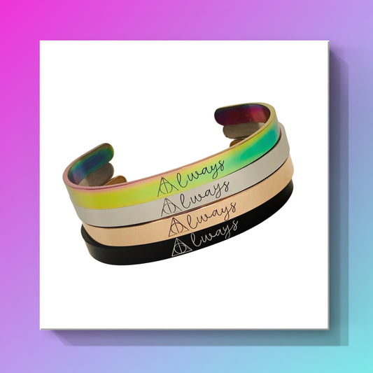 Custom | Personalized Hand Stamped Stainless Steel Cuff Bracelet